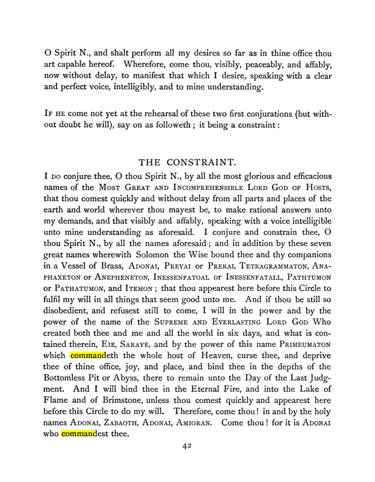 Original scan of The Goetia, PDF page 58