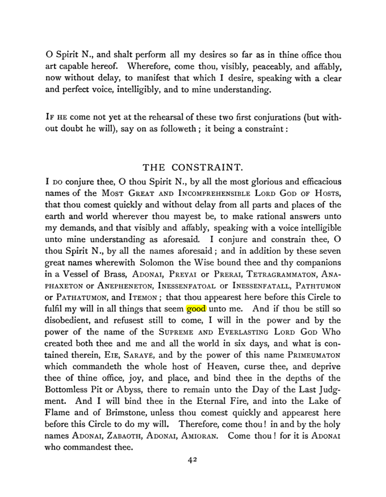 Original scan of The Goetia, PDF page 58