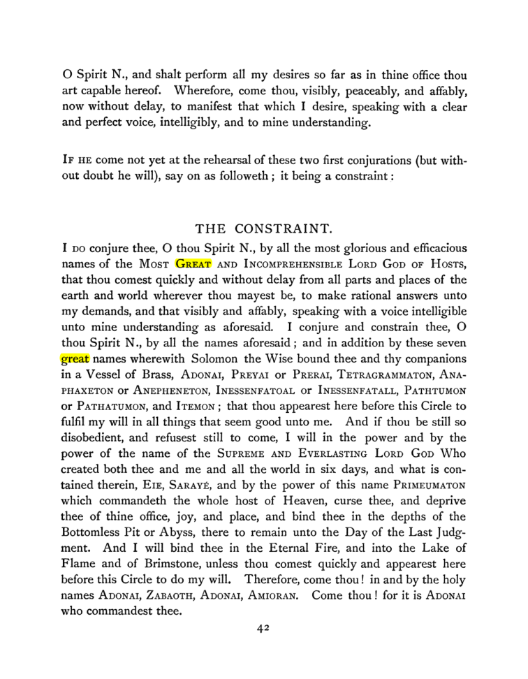 Original scan of The Goetia, PDF page 58