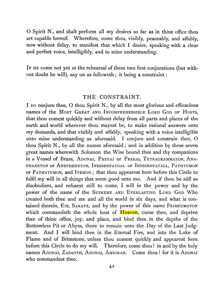 Original scan of The Goetia, PDF page 58