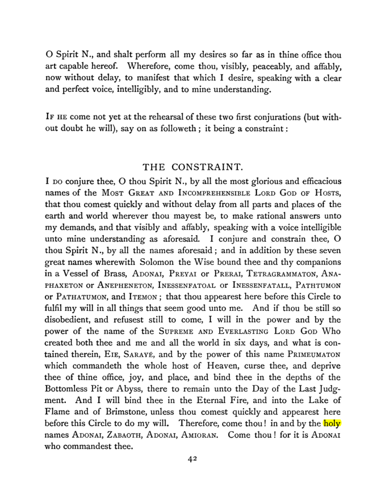 Original scan of The Goetia, PDF page 58