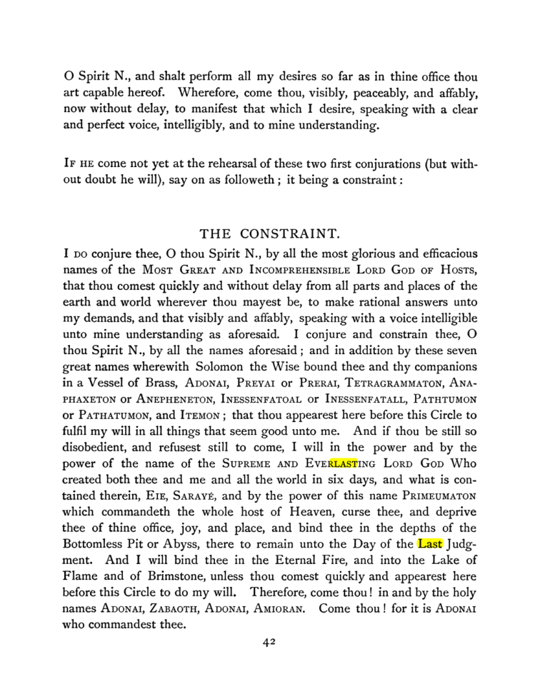 Original scan of The Goetia, PDF page 58