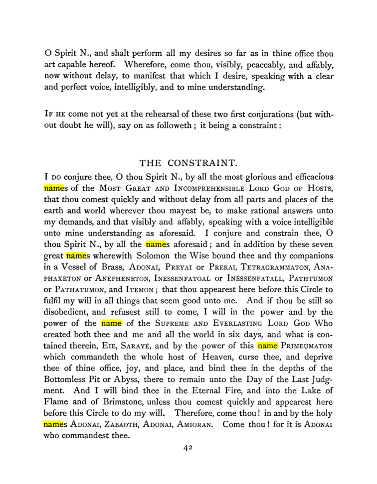 Original scan of The Goetia, PDF page 58