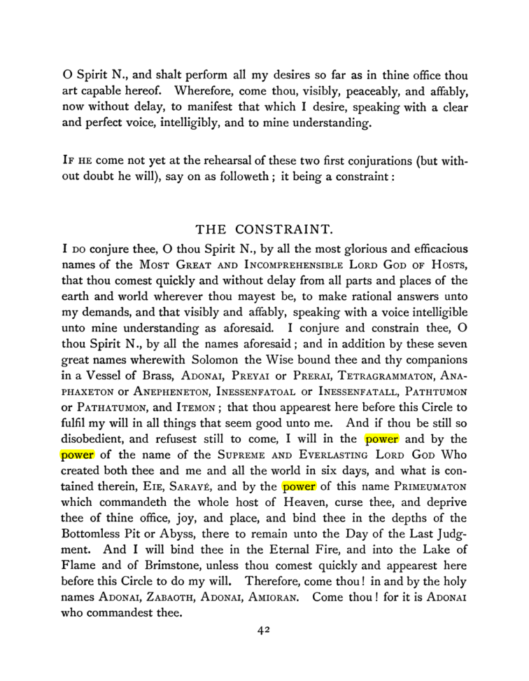 Original scan of The Goetia, PDF page 58