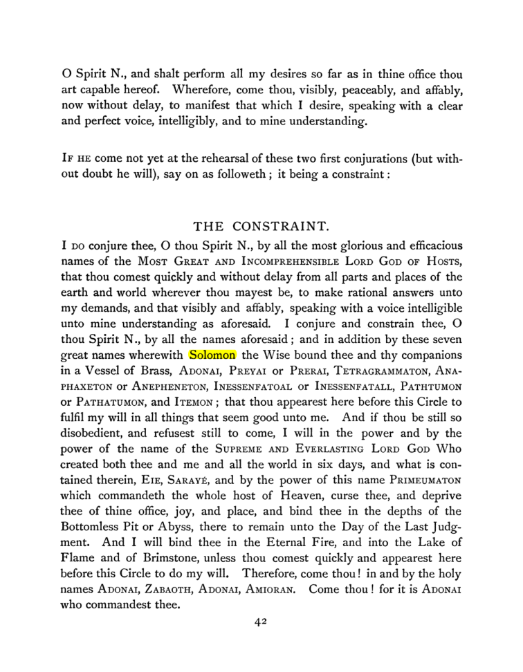 Original scan of The Goetia, PDF page 58