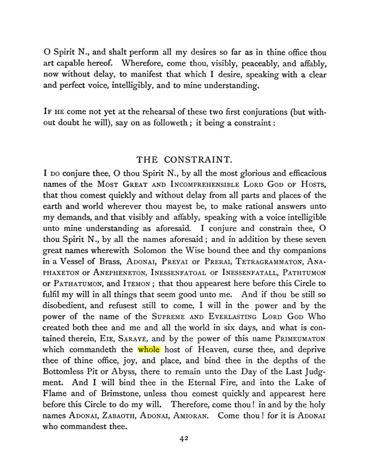 Original scan of The Goetia, PDF page 58