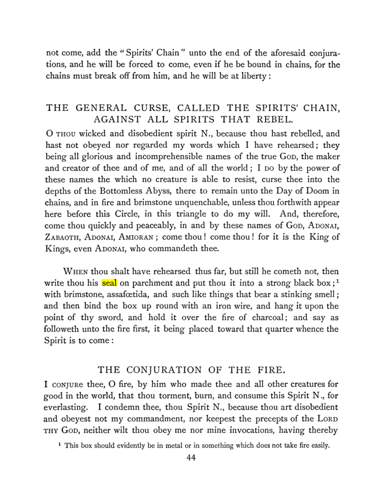 Original scan of The Goetia, PDF page 60