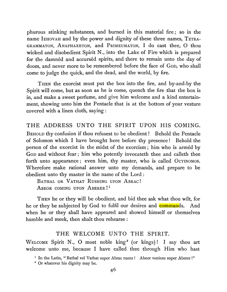 Original scan of The Goetia, PDF page 62