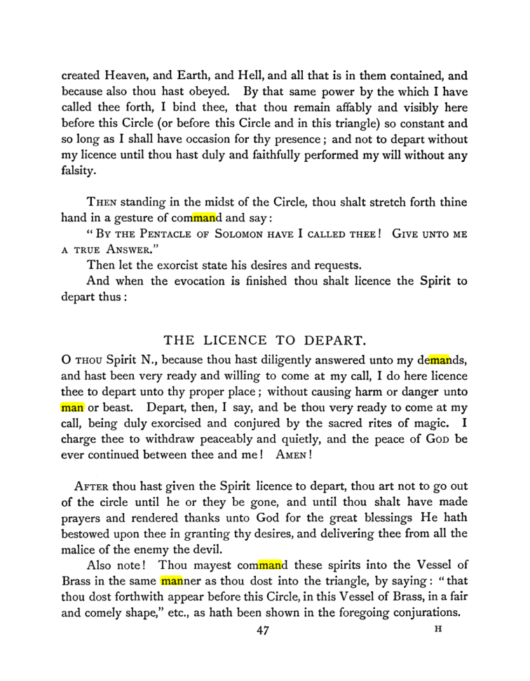Original scan of The Goetia, PDF page 63