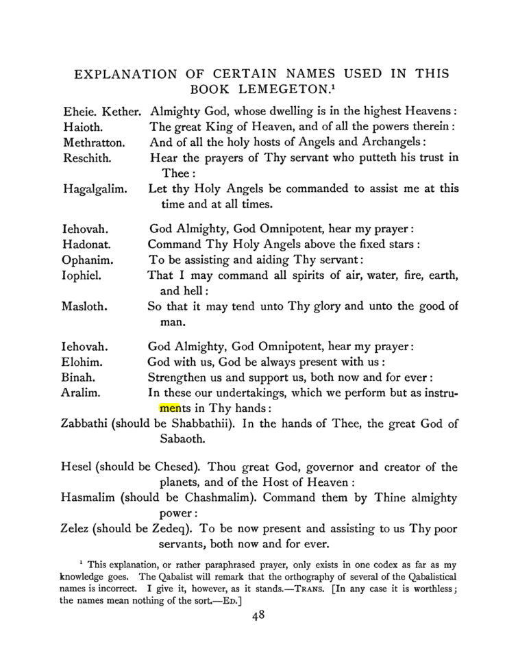 Original scan of The Goetia, PDF page 64