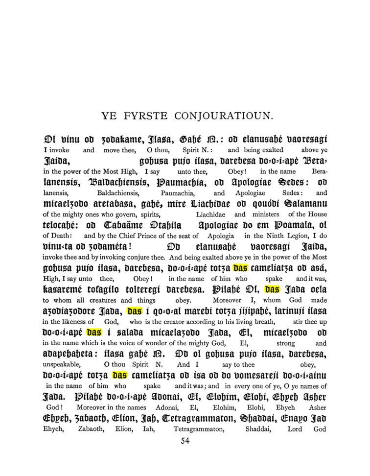 Original scan of The Goetia, PDF page 70