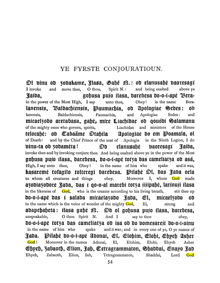 Original scan of The Goetia, PDF page 70