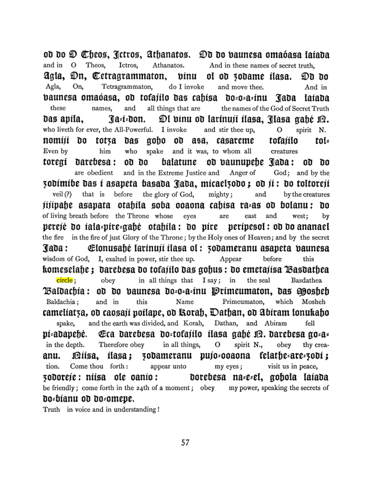 Original scan of The Goetia, PDF page 73
