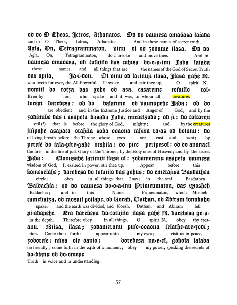 Original scan of The Goetia, PDF page 73