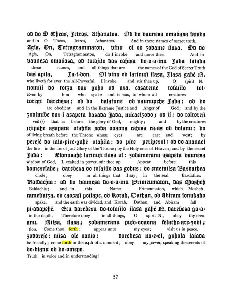 Original scan of The Goetia, PDF page 73