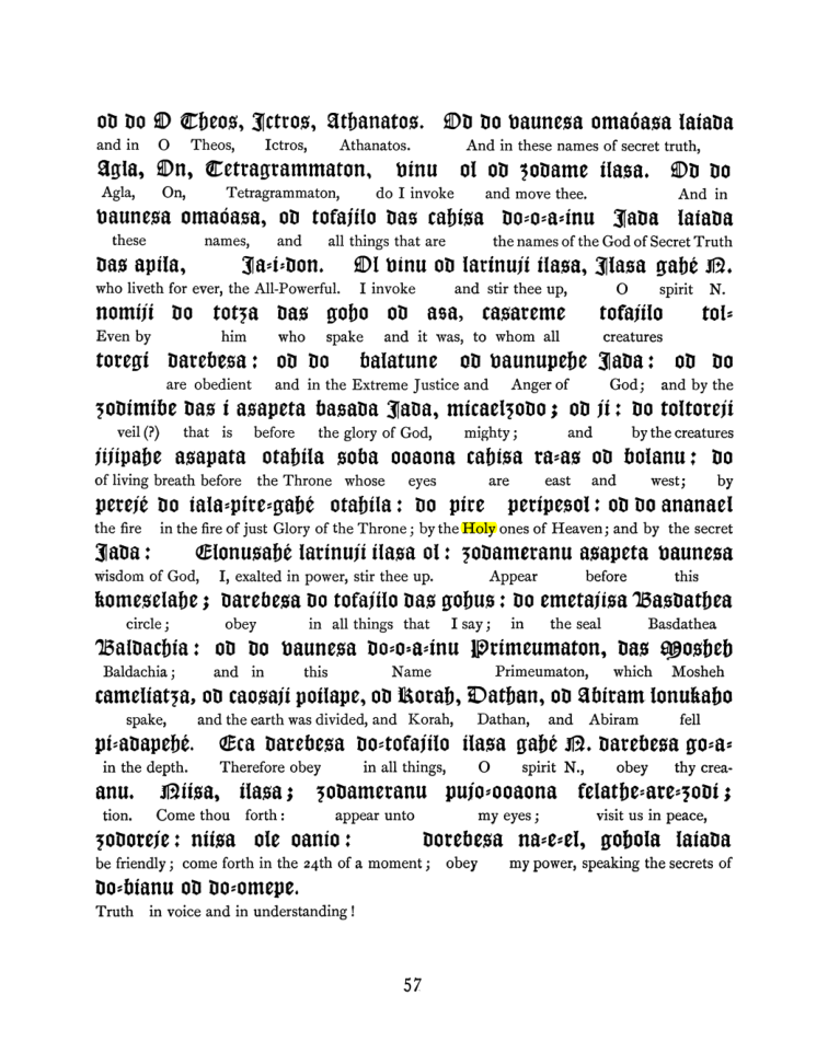 Original scan of The Goetia, PDF page 73