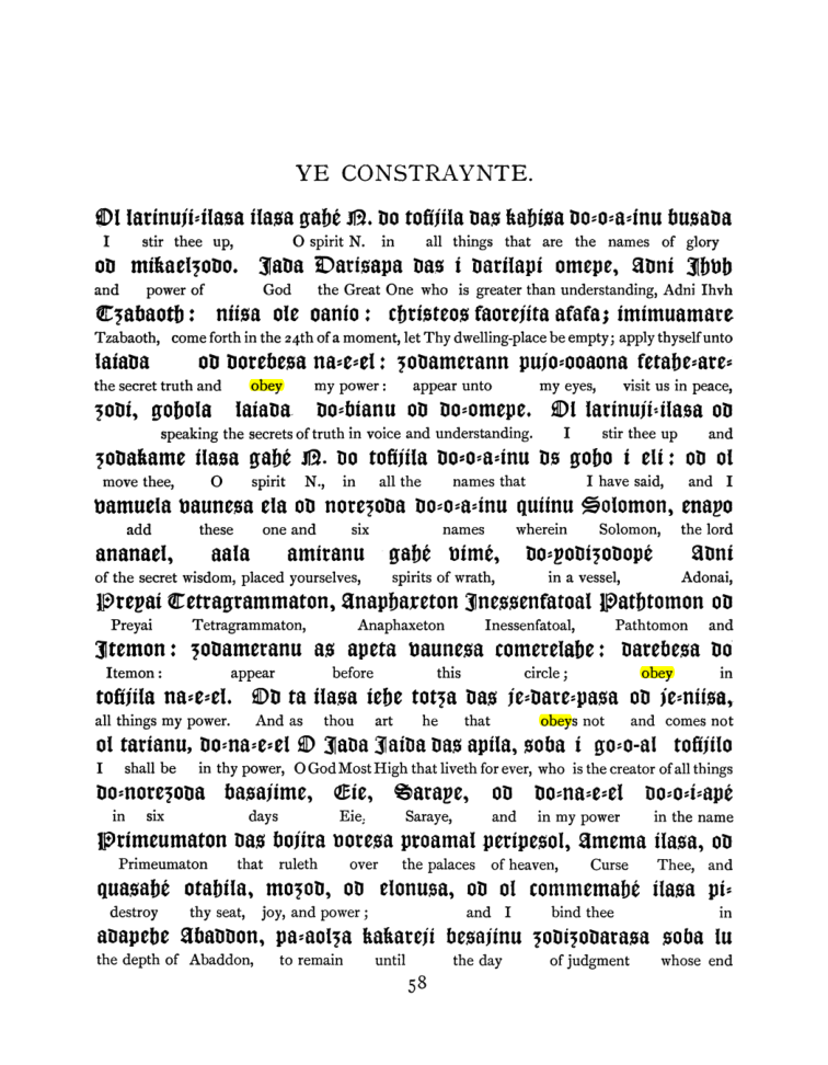 Original scan of The Goetia, PDF page 74