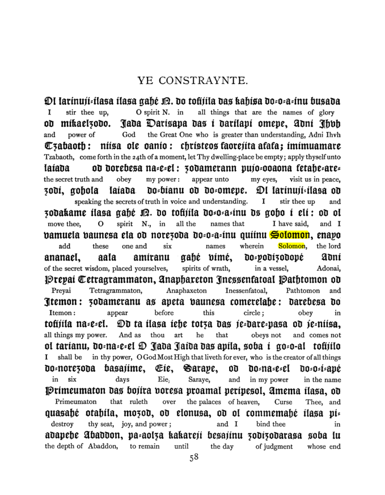 Original scan of The Goetia, PDF page 74