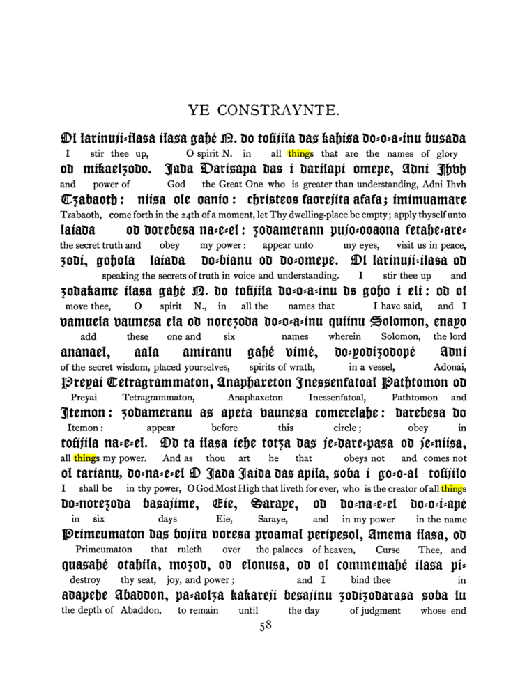 Original scan of The Goetia, PDF page 74