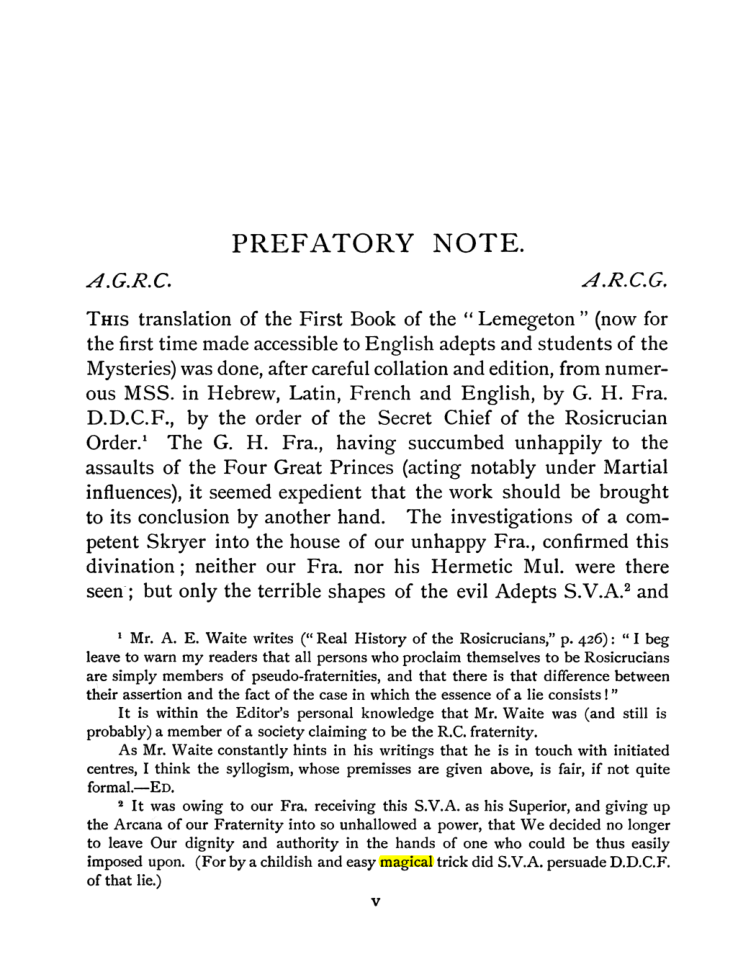 Original scan of The Goetia, PDF page 9
