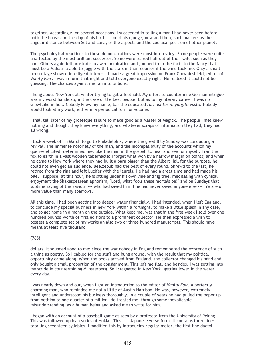 Original scan of Confessions of Aleister Crowley, PDF page 485