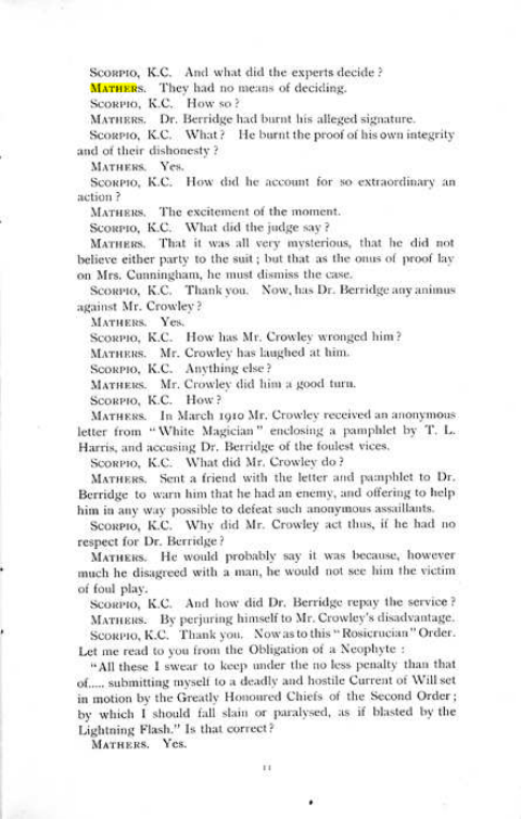 Original scan of The Rosicrucian Scandal, PDF page 11