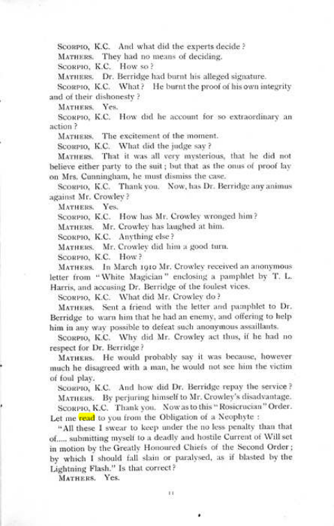 Original scan of The Rosicrucian Scandal, PDF page 11