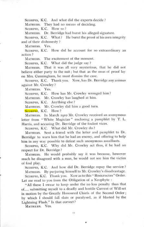 Original scan of The Rosicrucian Scandal, PDF page 11