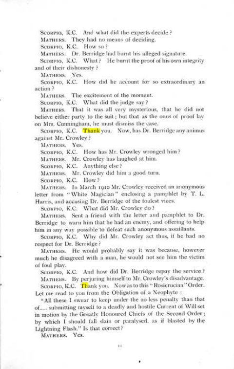Original scan of The Rosicrucian Scandal, PDF page 11
