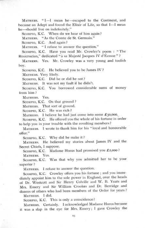 Original scan of The Rosicrucian Scandal, PDF page 13