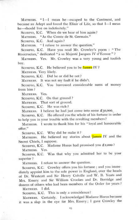 Original scan of The Rosicrucian Scandal, PDF page 13