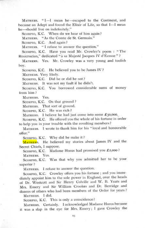 Original scan of The Rosicrucian Scandal, PDF page 13