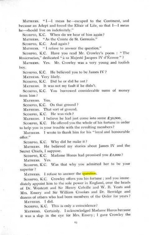 Original scan of The Rosicrucian Scandal, PDF page 13