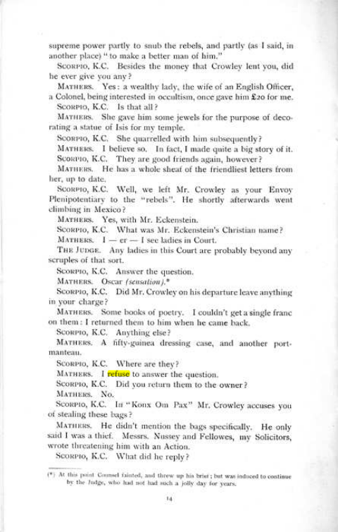 Original scan of The Rosicrucian Scandal, PDF page 14