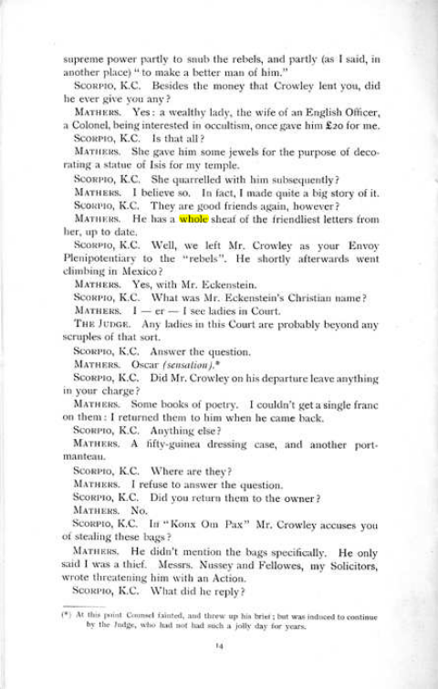 Original scan of The Rosicrucian Scandal, PDF page 14