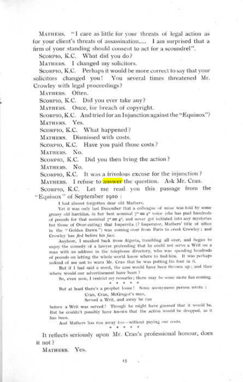 Original scan of The Rosicrucian Scandal, PDF page 15