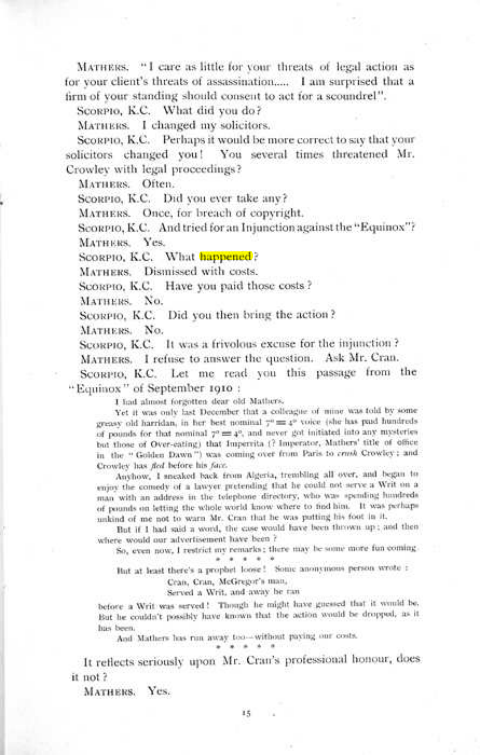 Original scan of The Rosicrucian Scandal, PDF page 15