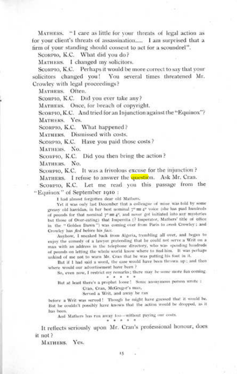 Original scan of The Rosicrucian Scandal, PDF page 15