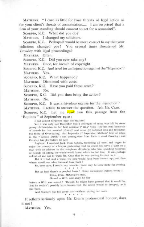 Original scan of The Rosicrucian Scandal, PDF page 15