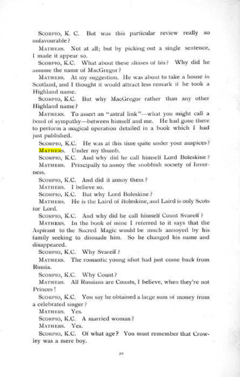 Original scan of The Rosicrucian Scandal, PDF page 20