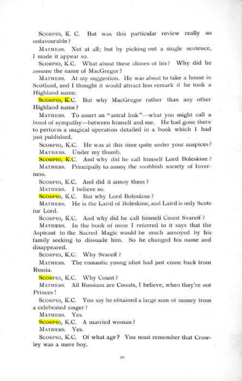 Original scan of The Rosicrucian Scandal, PDF page 20