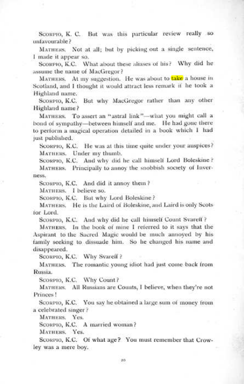 Original scan of The Rosicrucian Scandal, PDF page 20