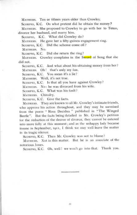 Original scan of The Rosicrucian Scandal, PDF page 21