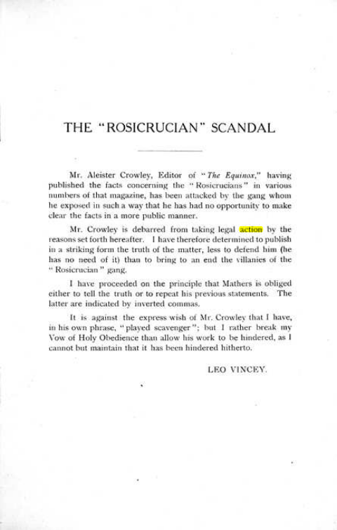 Original scan of The Rosicrucian Scandal, PDF page 3
