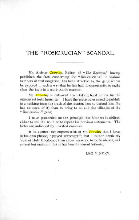 Original scan of The Rosicrucian Scandal, PDF page 3