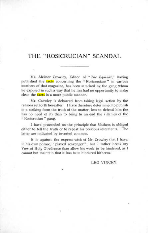 Original scan of The Rosicrucian Scandal, PDF page 3