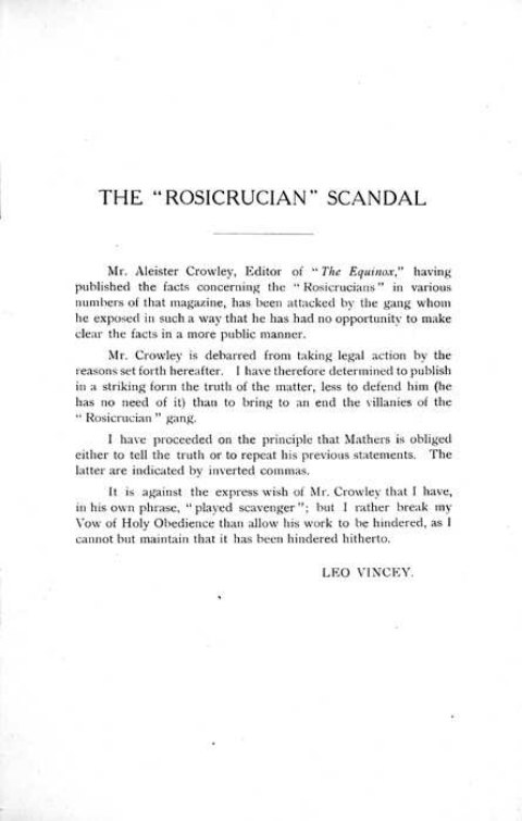 Original scan of The Rosicrucian Scandal, PDF page 3
