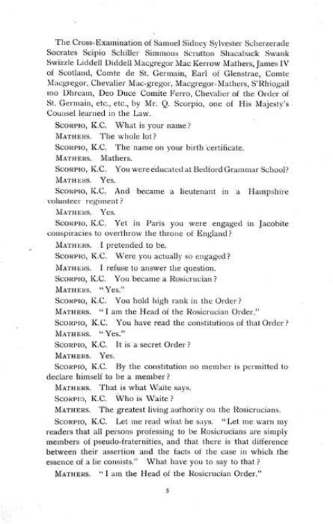 Original scan of The Rosicrucian Scandal, PDF page 5