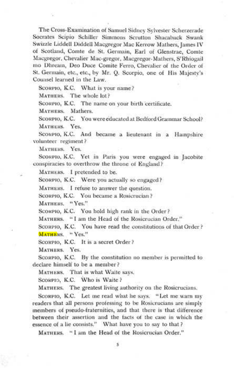 Original scan of The Rosicrucian Scandal, PDF page 5