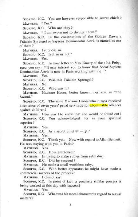 Original scan of The Rosicrucian Scandal, PDF page 6